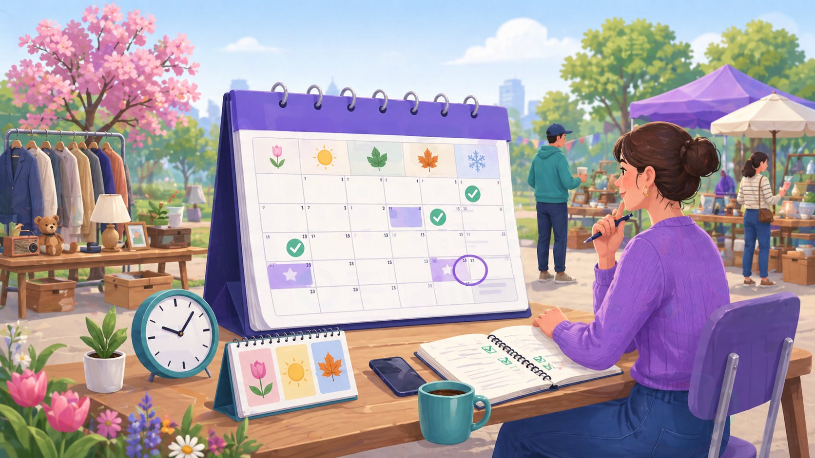 Meilleure période pour organiser un vide-grenier