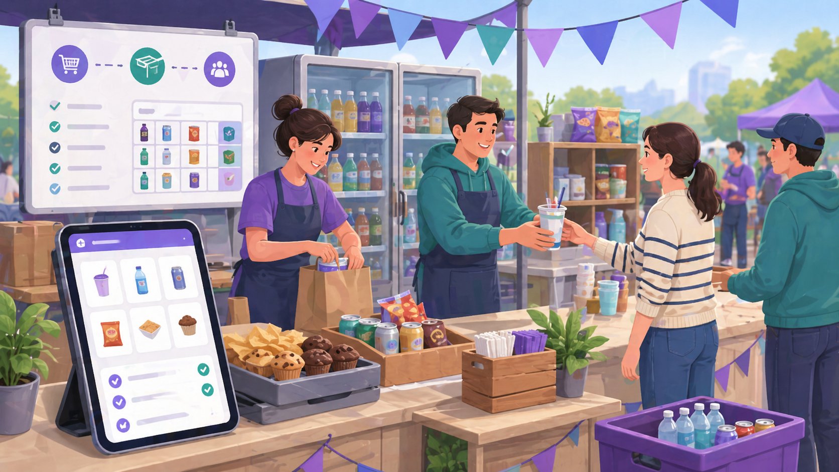 Gestion de la buvette d'association