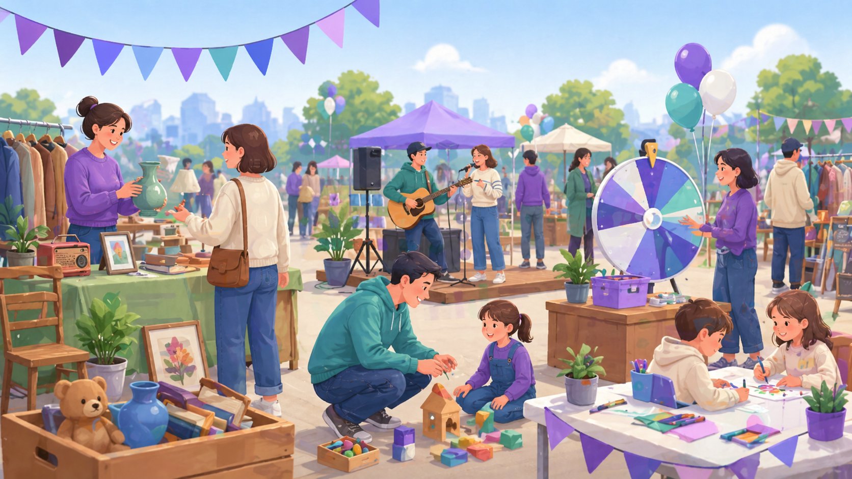 Idées d’animation pour un vide-grenier réussi